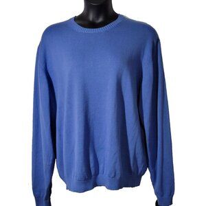 Brooks Brothers Blue Size XXL Pima Cotton Sweater Round Neck Long Sleeve